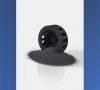 Ein Kohlenstoff-Rotor aus dem 3D-Drucker als Beispiel für die Möglichkeiten des Werkstoffes.
