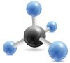 CH4 methane molecule;