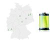 Deutschlandkarte mit Batterie daneben