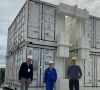 NAS-Batterie-Container bei BASF in Antwerpen