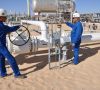 Anlagenbau in der libyschen Wüste: Wintershall-Mitarbeiter bei Inspektionen am Standort Nakhla.