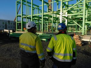 Bilfinger Industrial Services übernimmt die Stahlkonstruktionen am finnischen BASF-Standort für die Produktion von Kathodenmaterialien. (Bild: BASF)